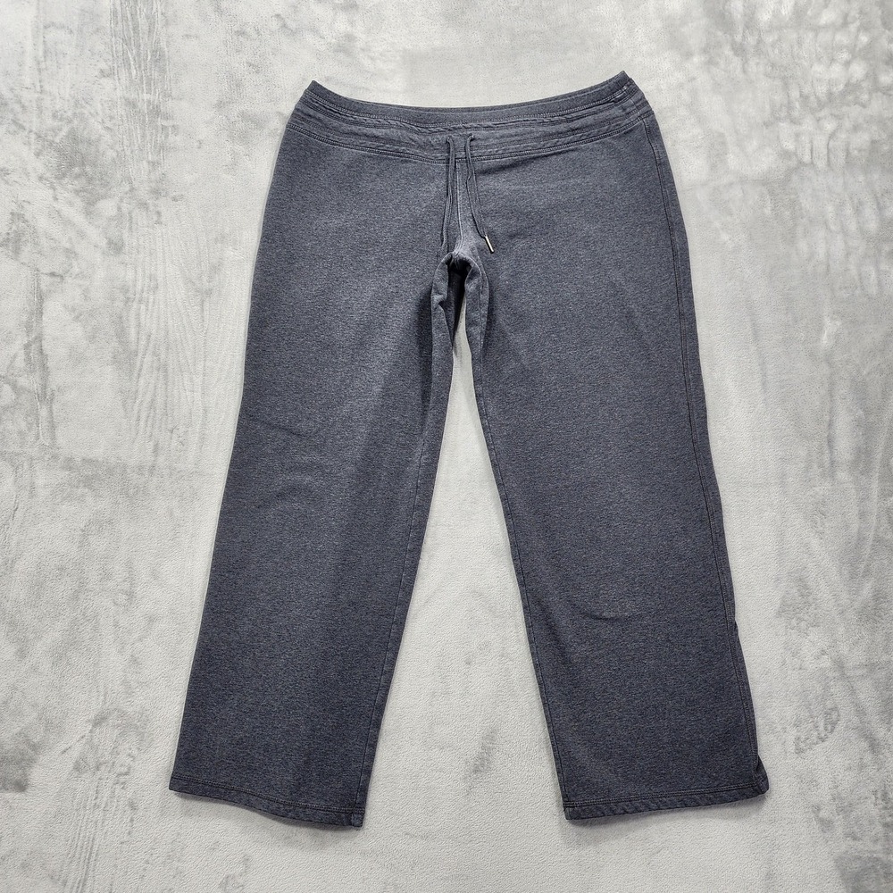Champion Pants Womens XL Gray Elite French Terry Sweatpants Short Lounge Relaxed
